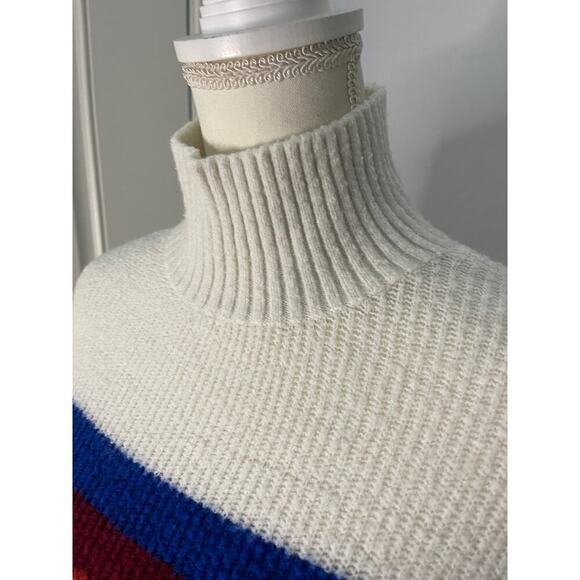 Express Rainbow Stripe Mock Turtleneck - Picture 3 of 8